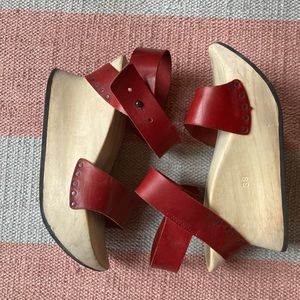 Trippen wedge clogs